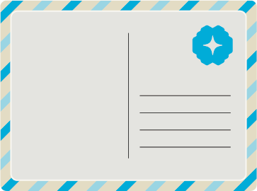 AI-generated branded postcard for tourists